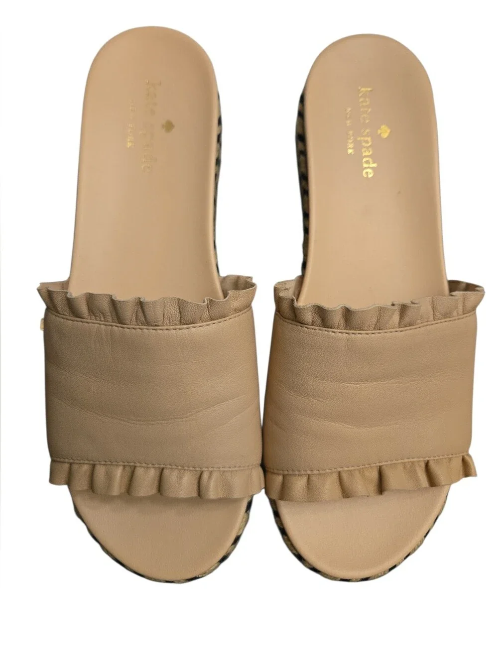 KATE SPADE NY ZAHARA BALLET PINK NAPPA  SANDALS. SIZE 7.5M.